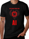 AI Heartbeat T-Shirt - Tech Enthusiast Tee