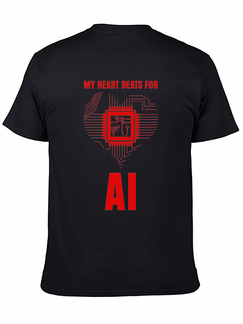 AI Heartbeat T-Shirt - Tech Enthusiast Tee