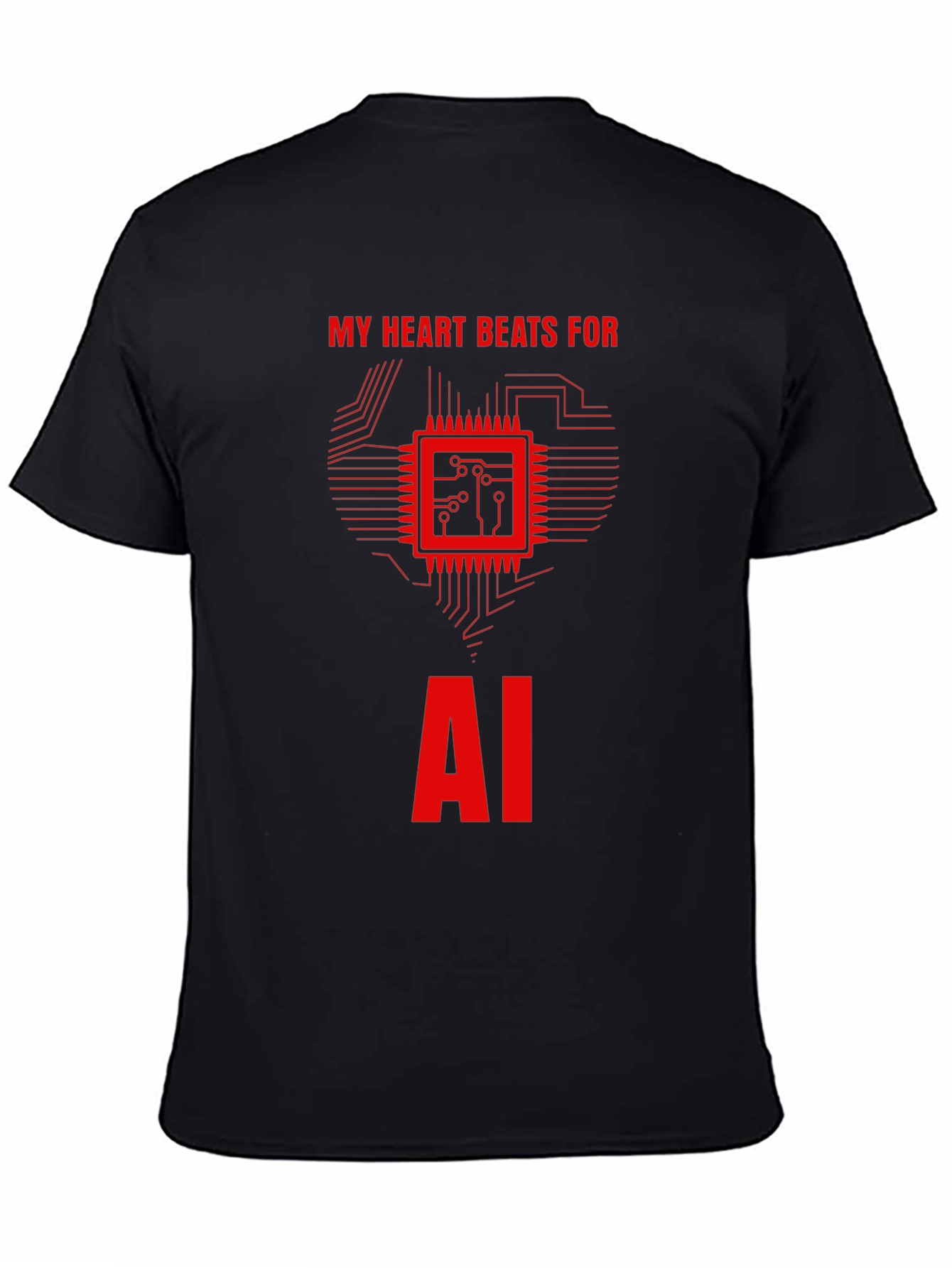 AI Heartbeat T-Shirt - Tech Enthusiast Tee