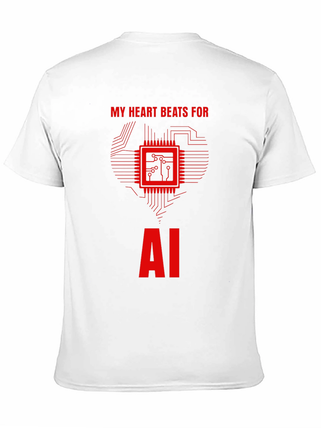AI Heartbeat T-Shirt - Tech Enthusiast Tee