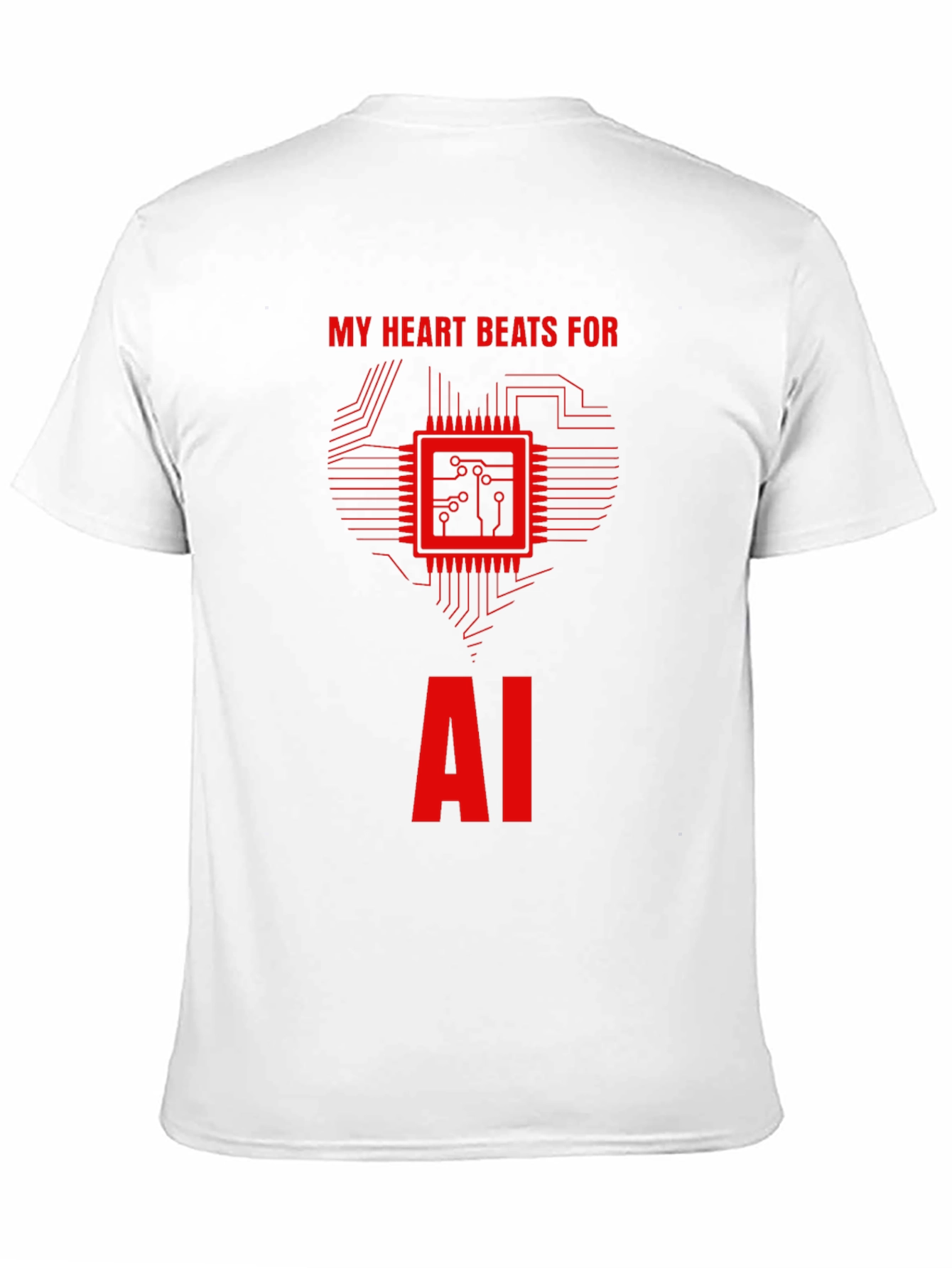 AI Heartbeat T-Shirt - Tech Enthusiast Tee