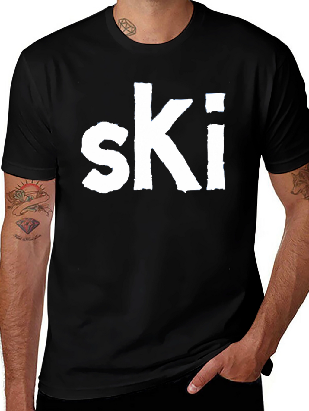 Mens Ski Graphic T-Shirt