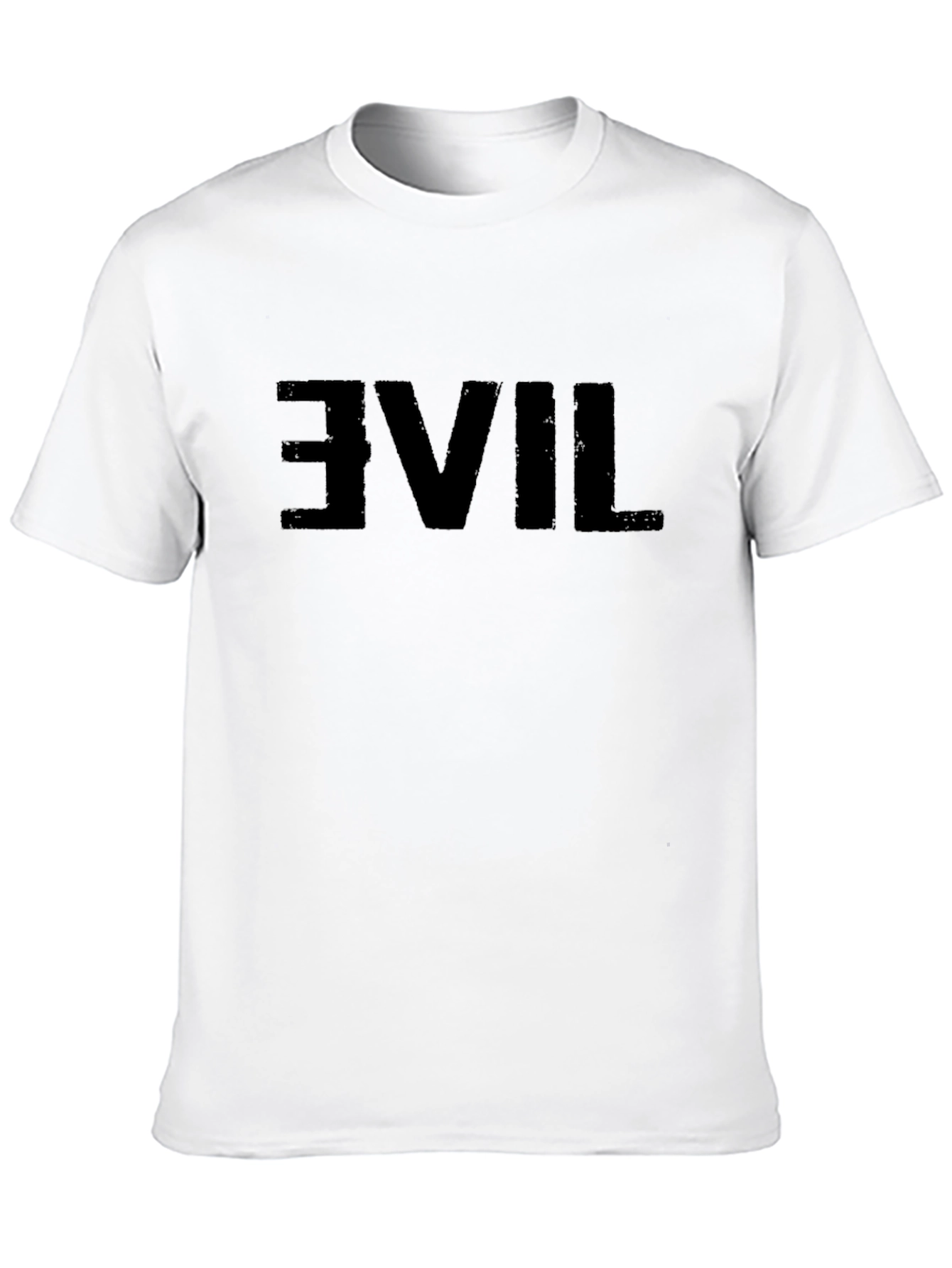 Reversed Evil Graphic Black T-Shirt