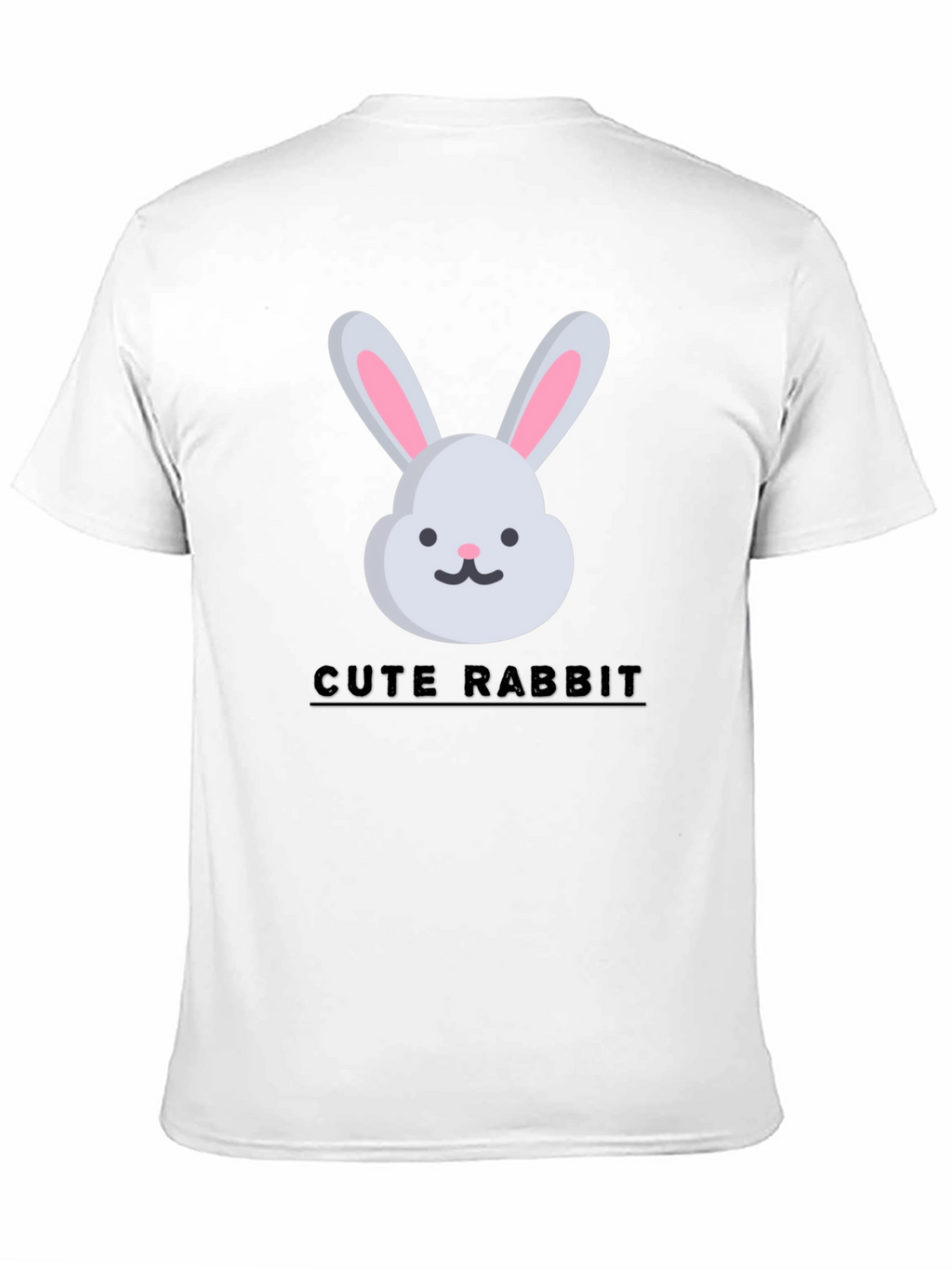 Cute Rabbit Graphic Tee - Trendy Unisex T-Shirt