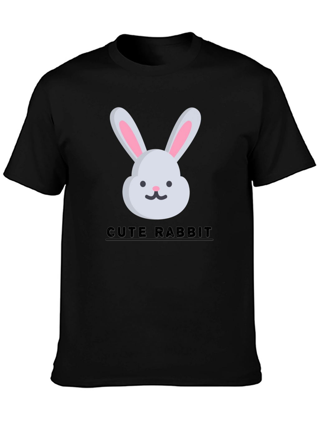 Cute Rabbit Graphic Tee - Trendy Unisex T-Shirt