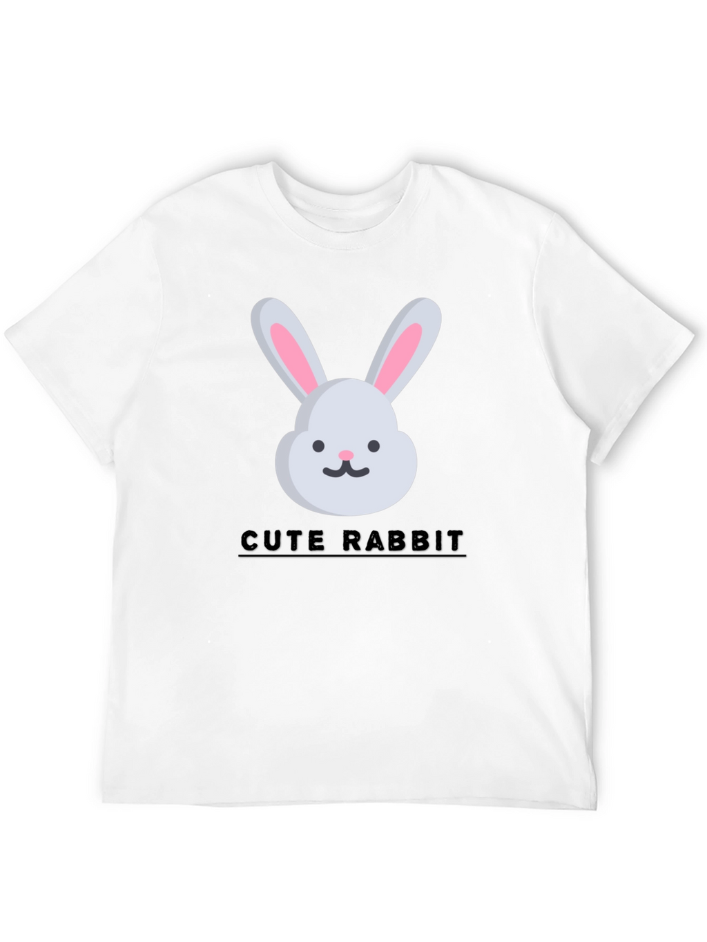 Cute Rabbit Graphic Tee - Trendy Unisex T-Shirt