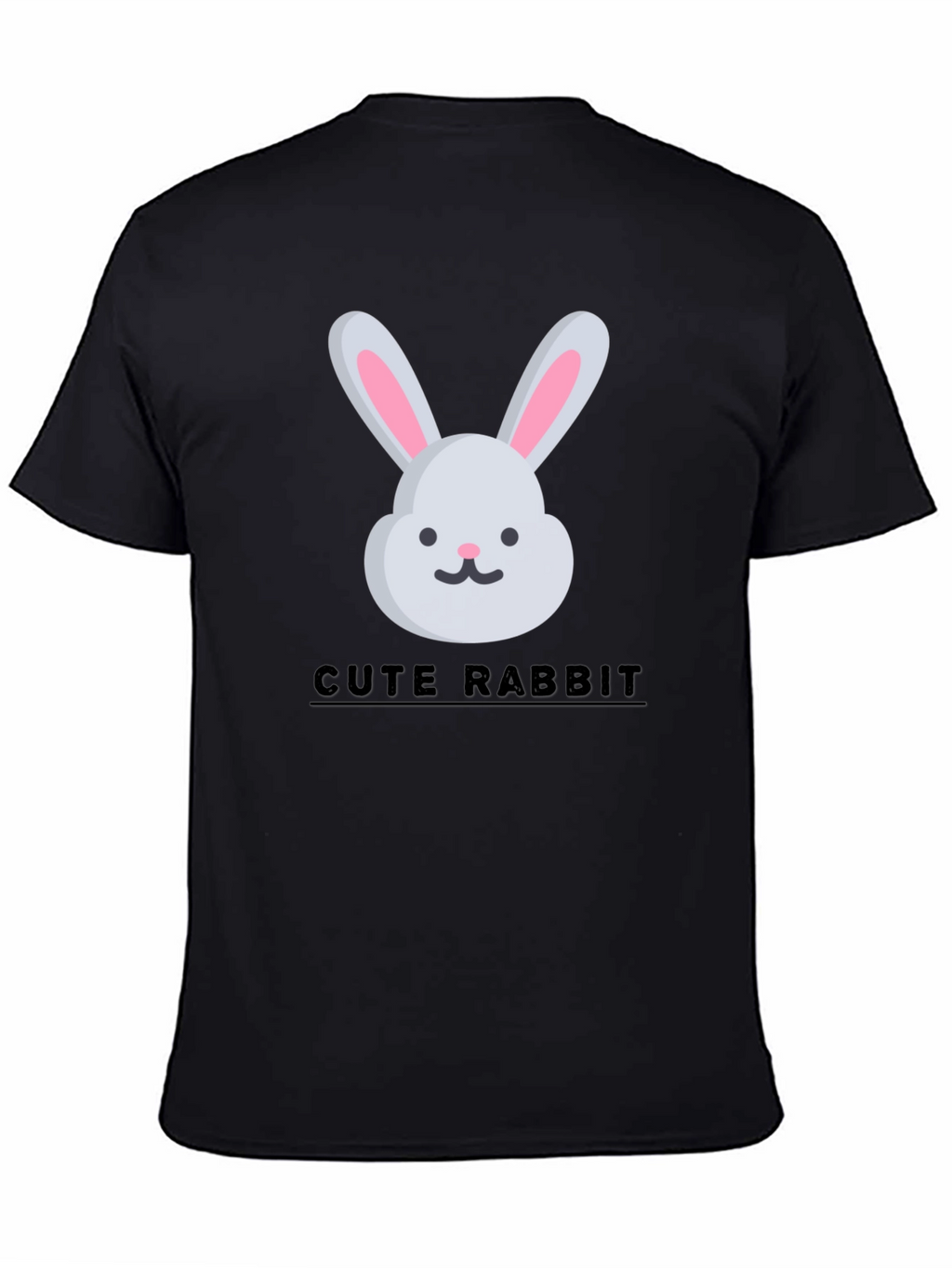 Cute Rabbit Graphic Tee - Trendy Unisex T-Shirt