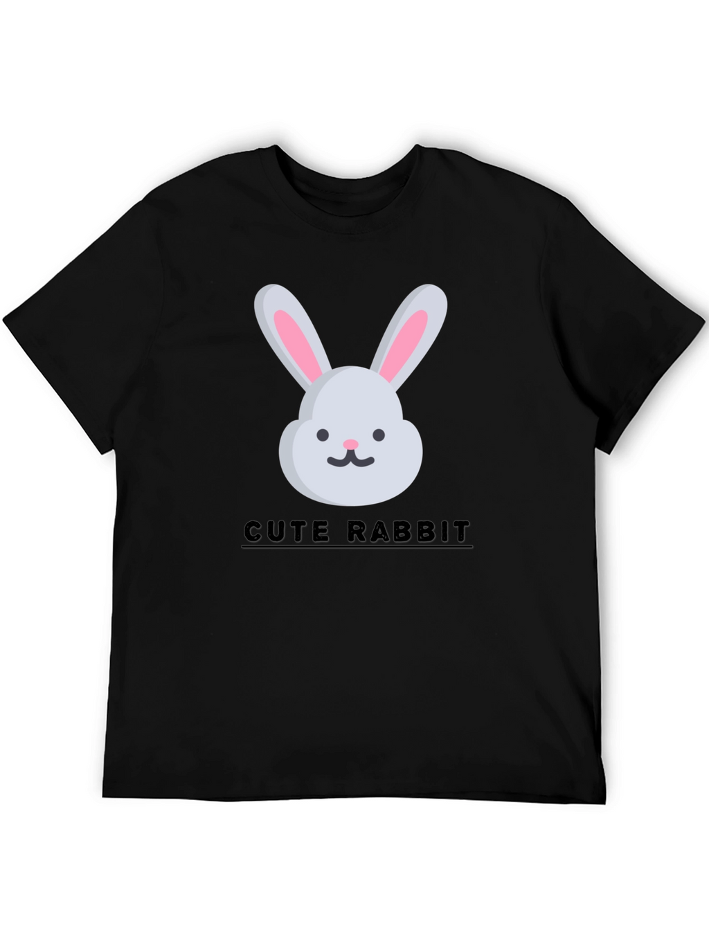 Cute Rabbit Graphic Tee - Trendy Unisex T-Shirt