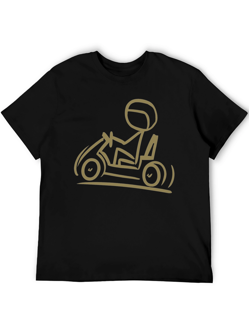 Go-Karting T-Shirt: Stick Figure Racer Tee