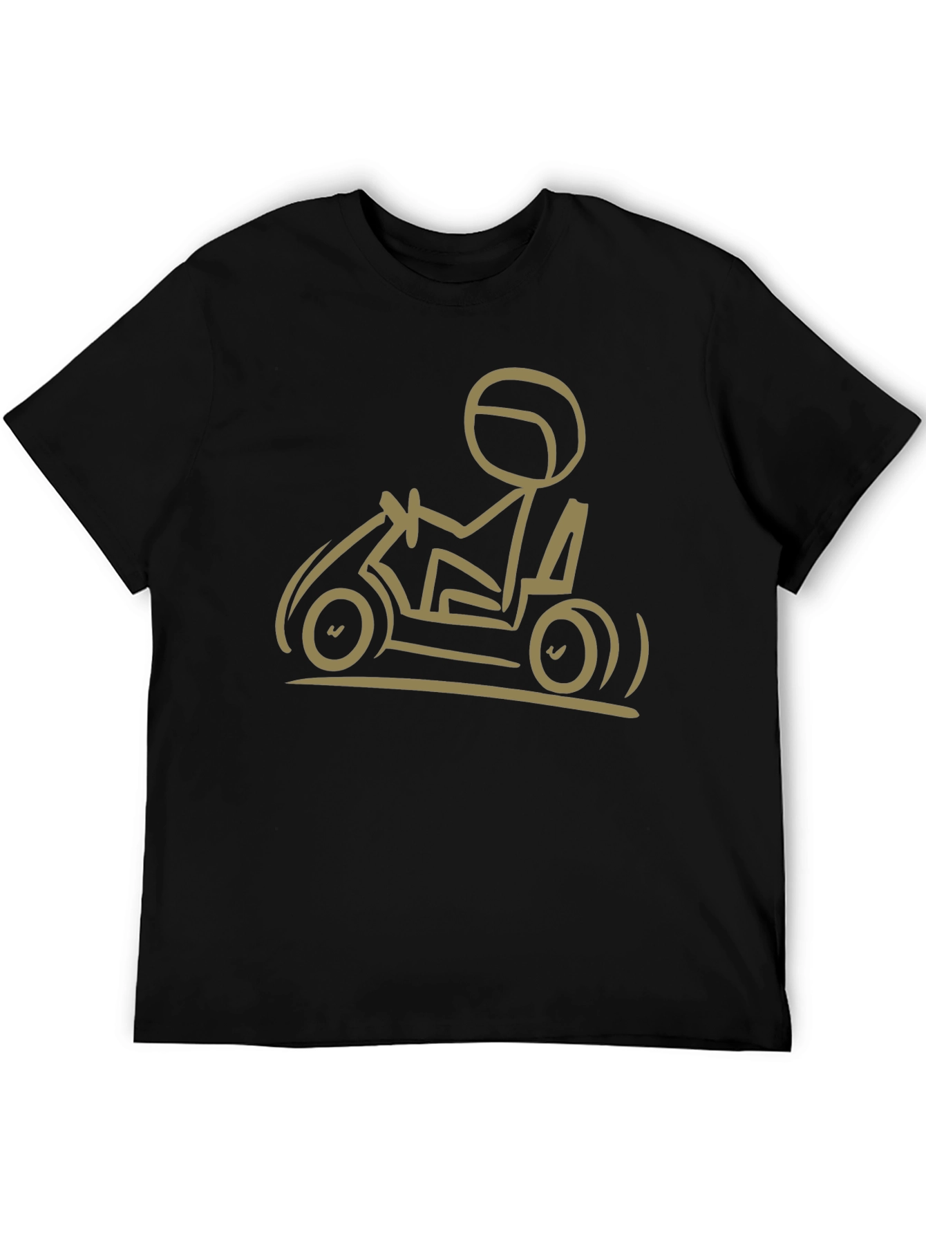 Go-Karting T-Shirt: Stick Figure Racer Tee