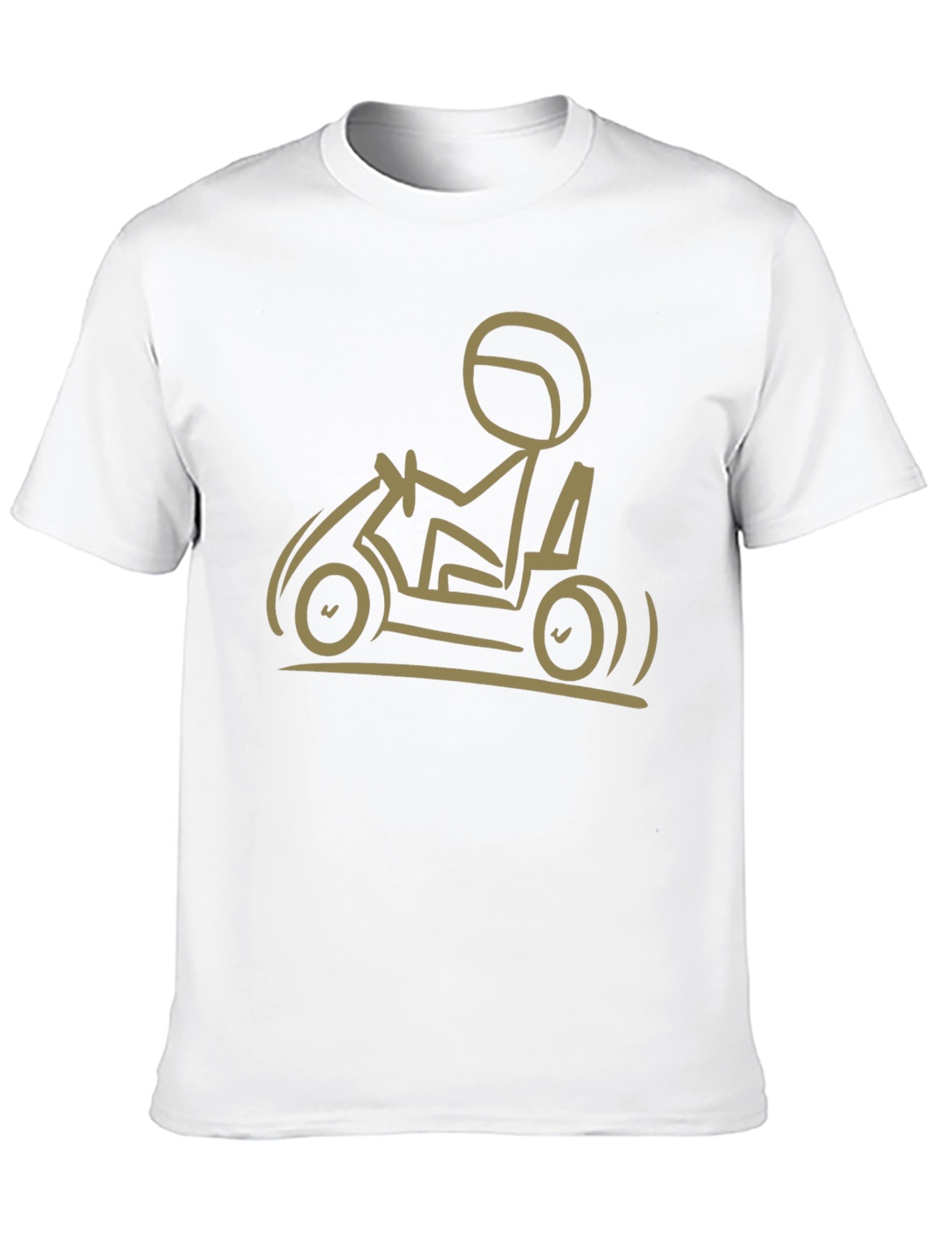 Go-Karting T-Shirt: Stick Figure Racer Tee