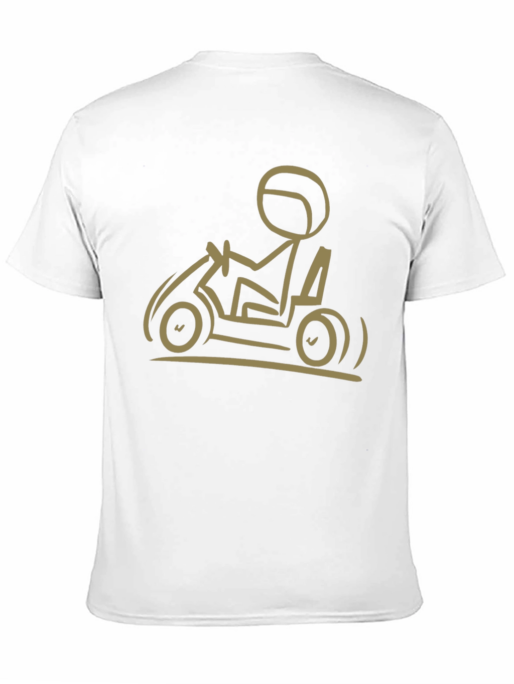 Go-Karting T-Shirt: Stick Figure Racer Tee