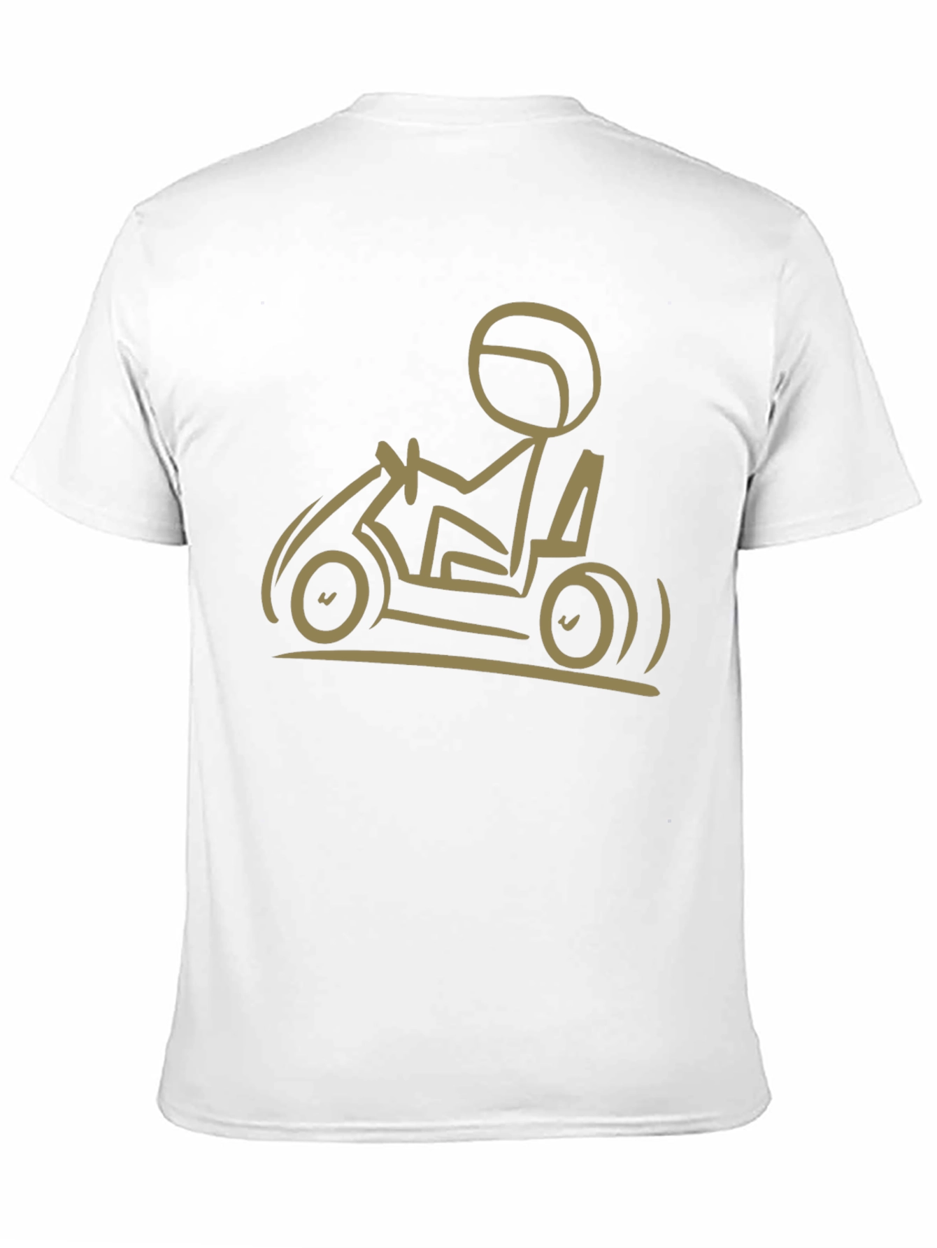 Go-Karting T-Shirt: Stick Figure Racer Tee