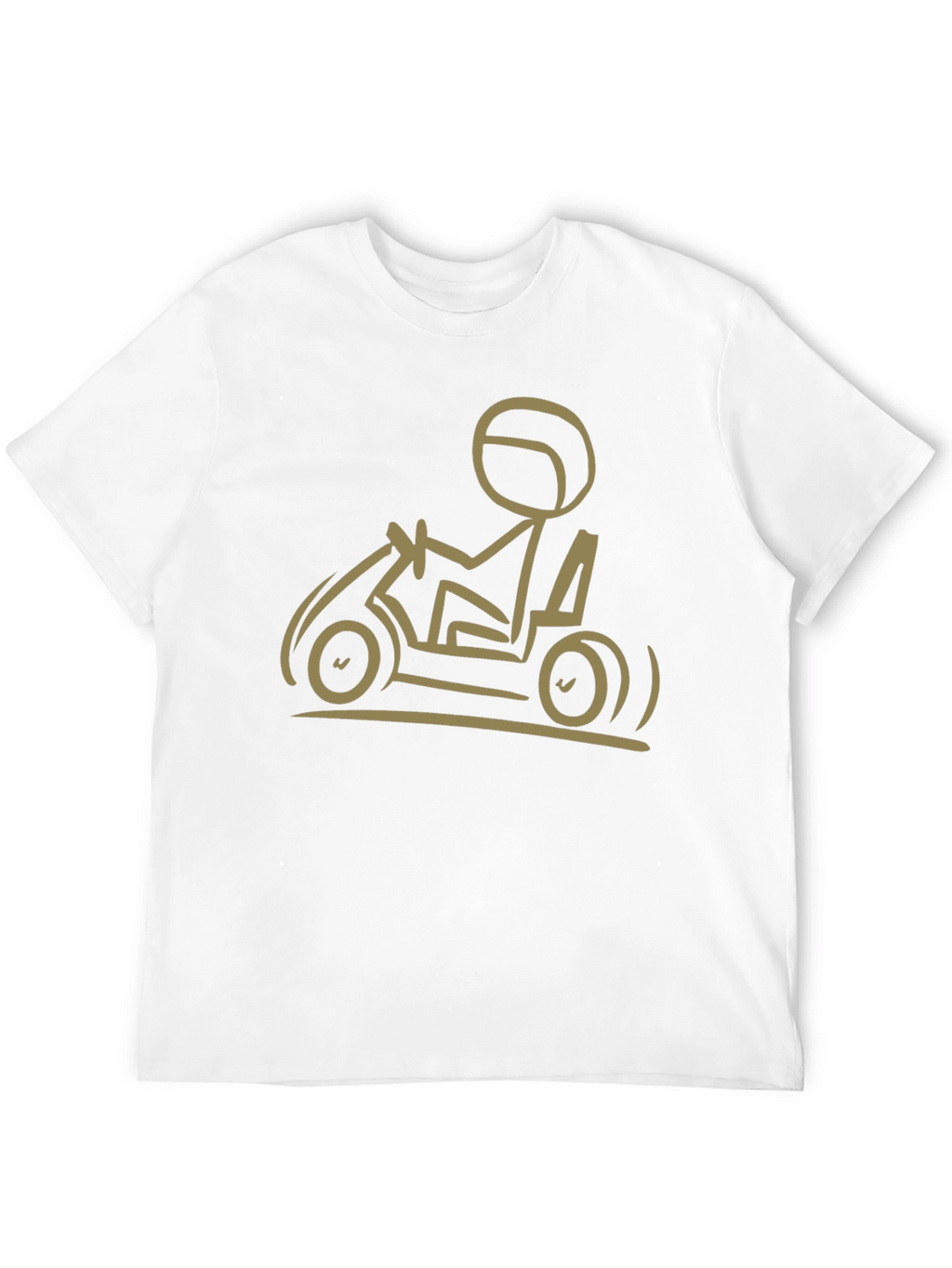 Go-Karting T-Shirt: Stick Figure Racer Tee