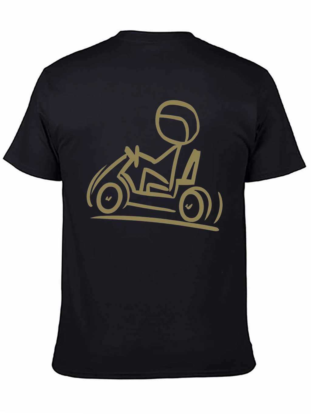 Go-Karting T-Shirt: Stick Figure Racer Tee
