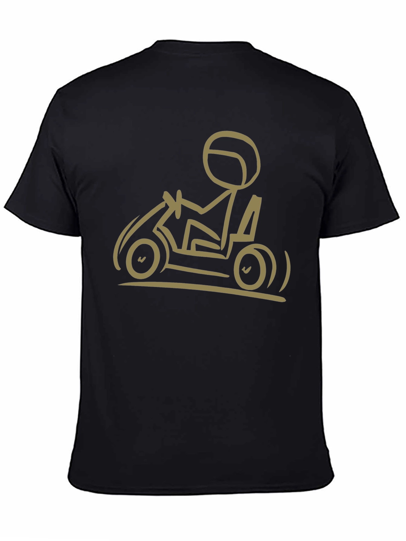 Go-Karting T-Shirt: Stick Figure Racer Tee