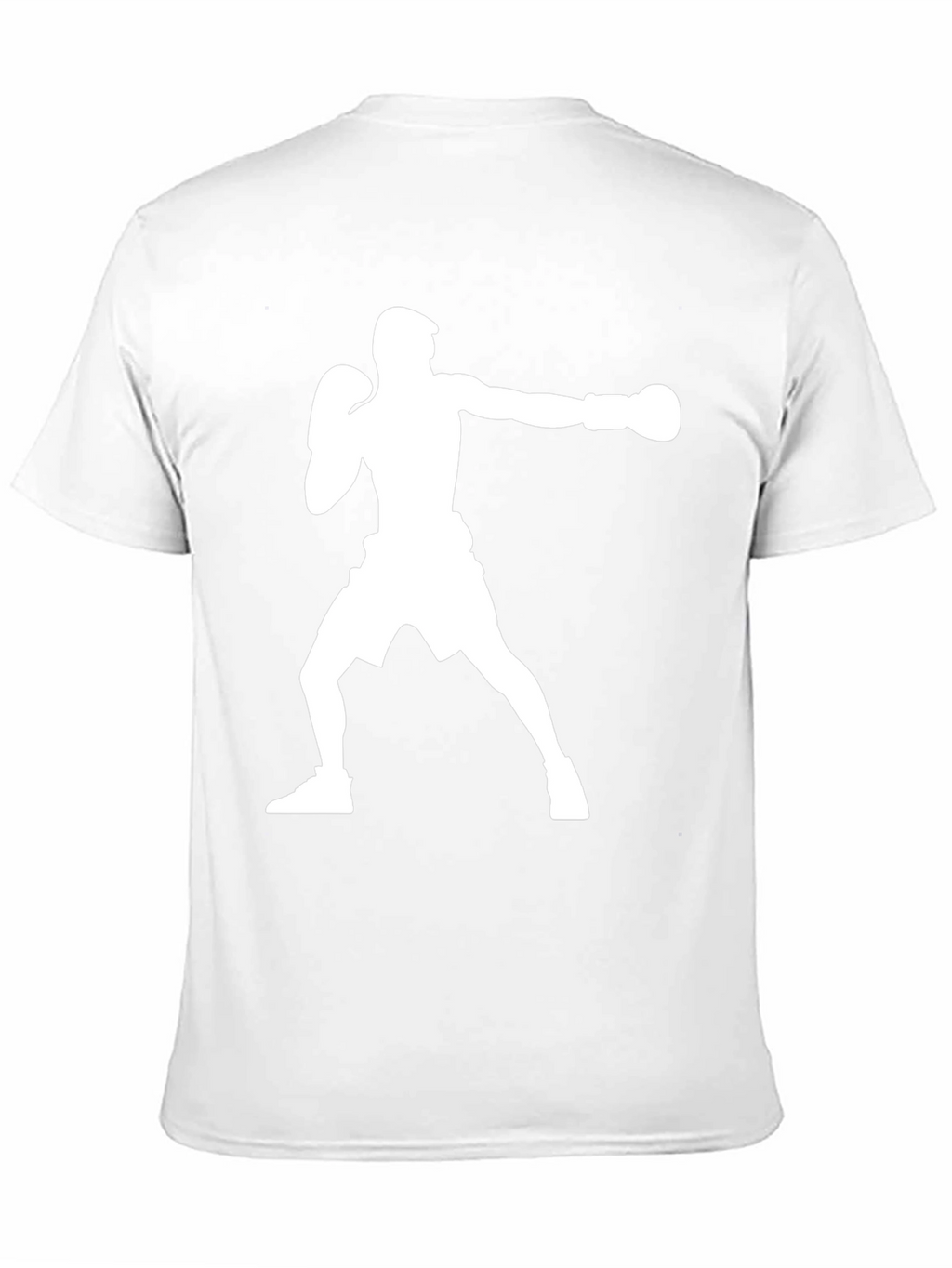 Boxing Silhouette Graphic T-Shirt - Black