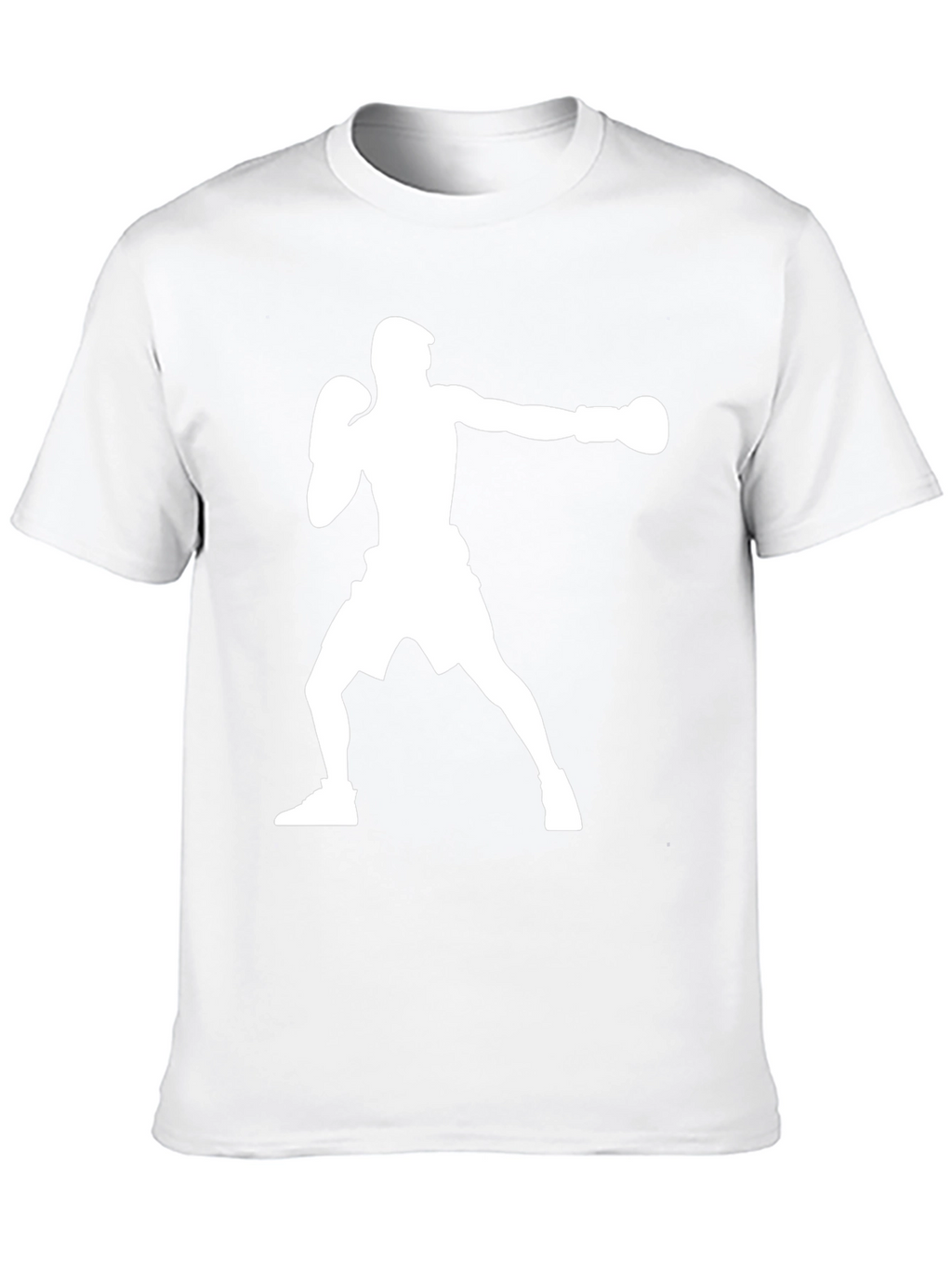 Boxing Silhouette Graphic T-Shirt - Black