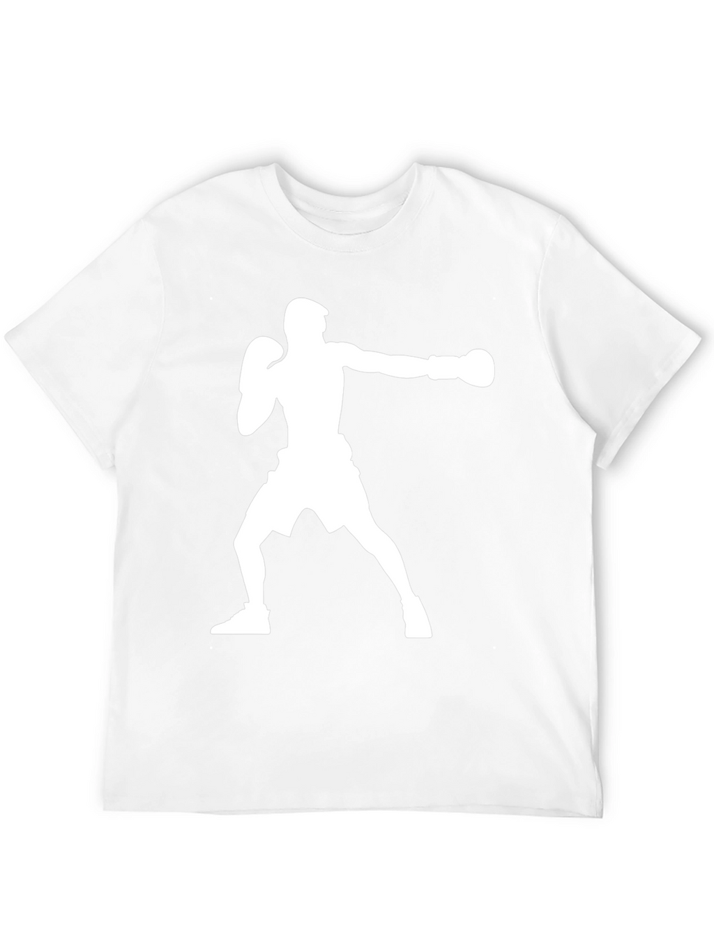 Boxing Silhouette Graphic T-Shirt - Black