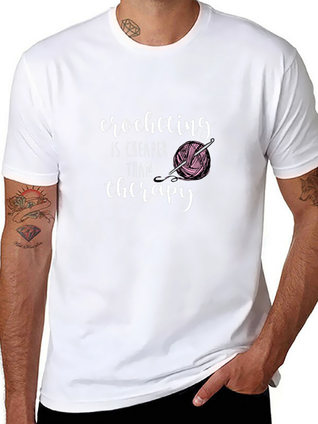 Crocheting is Cheaper Than Therapy T-Shirt