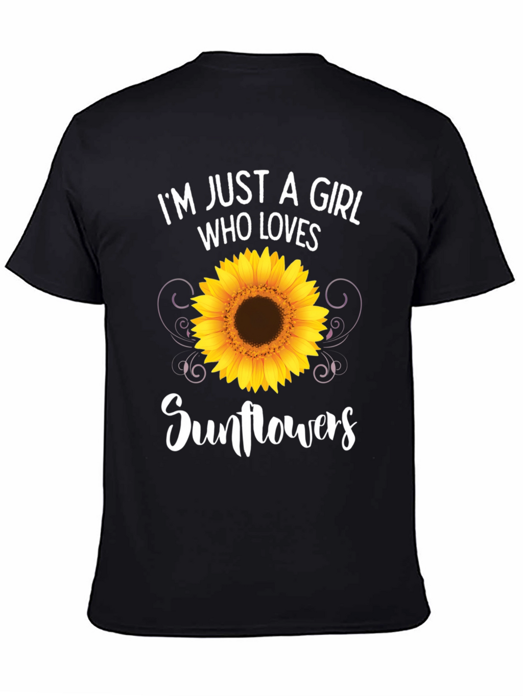Sunflower Lover T-Shirt - Black Graphic Tee