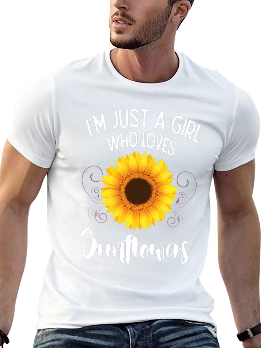 Sunflower Lover T-Shirt - Black Graphic Tee