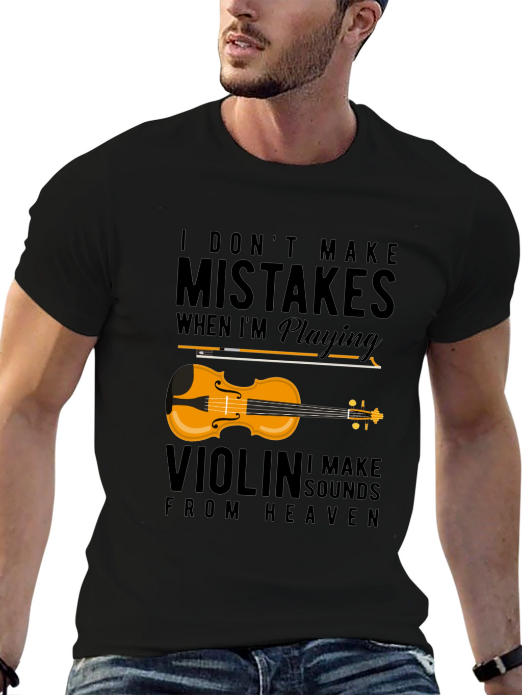 Violin Music T-Shirt: I Dont Make Mistakes