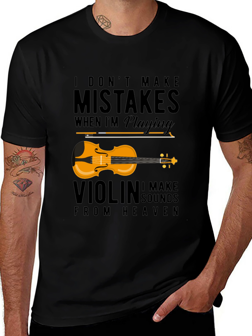 Violin Music T-Shirt: I Dont Make Mistakes