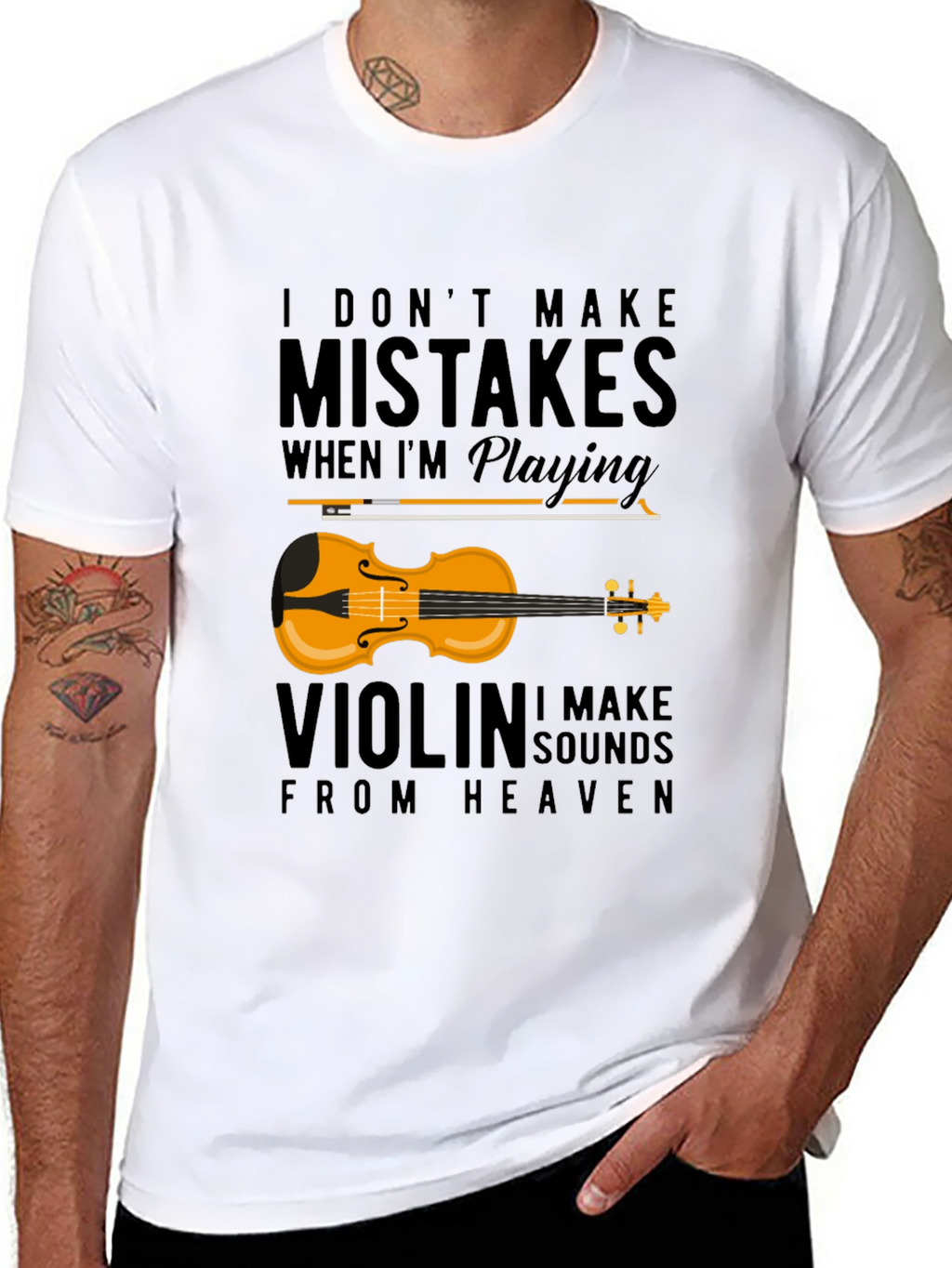 Violin Music T-Shirt: I Dont Make Mistakes