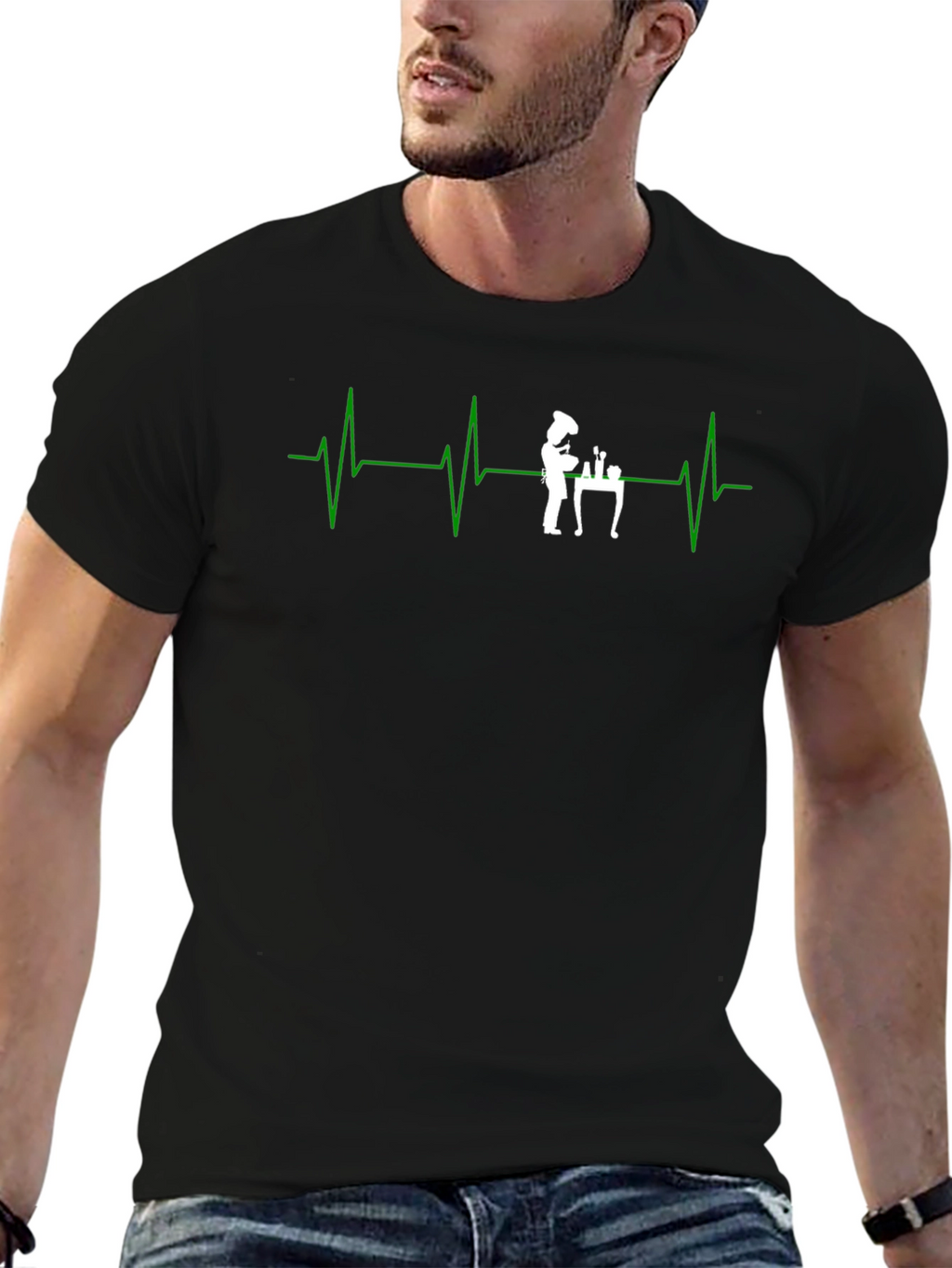 Chef Heartbeat T-Shirt - Culinary Passion