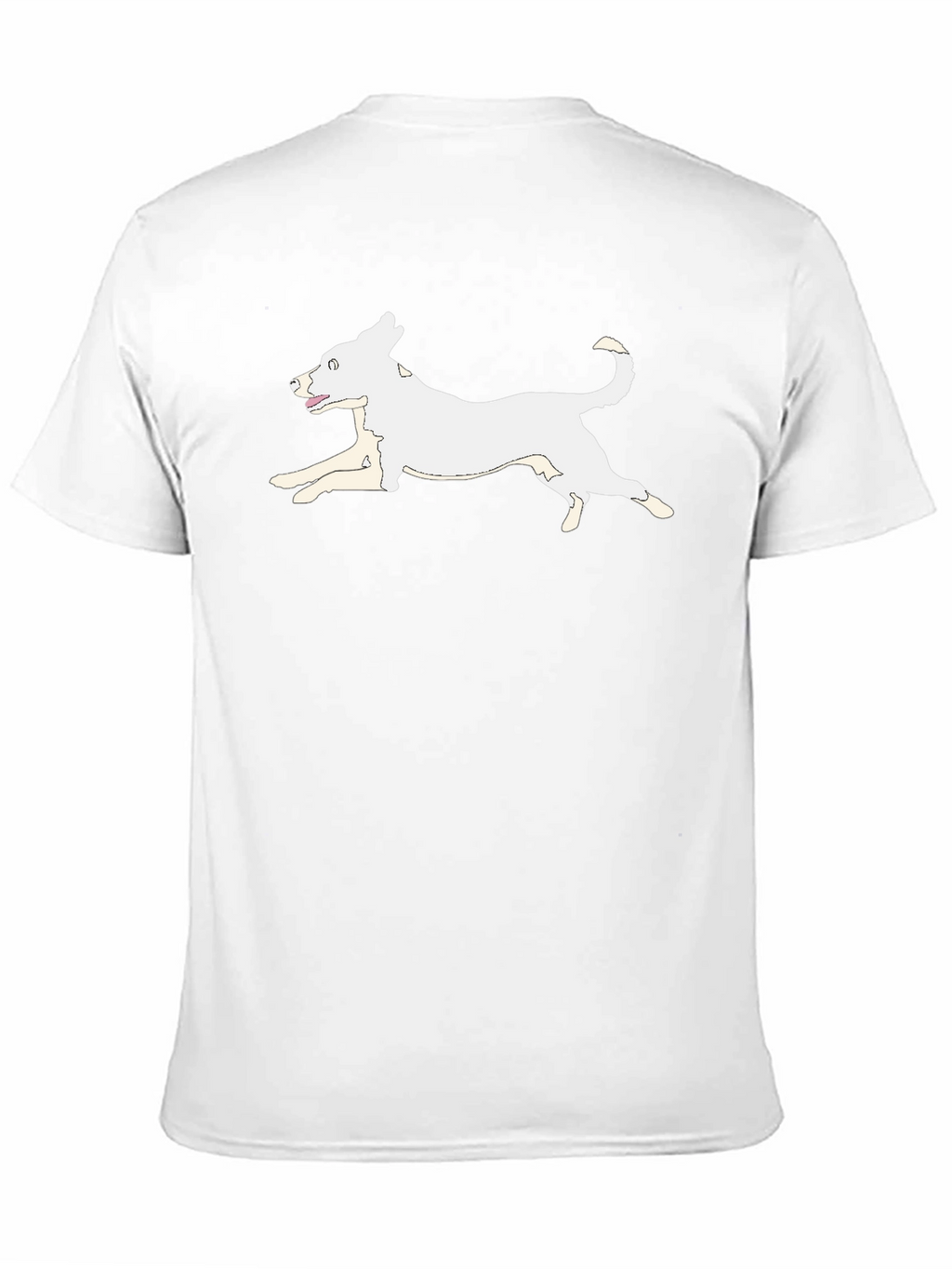 Dog Graphic Tee - Black Cotton T-Shirt