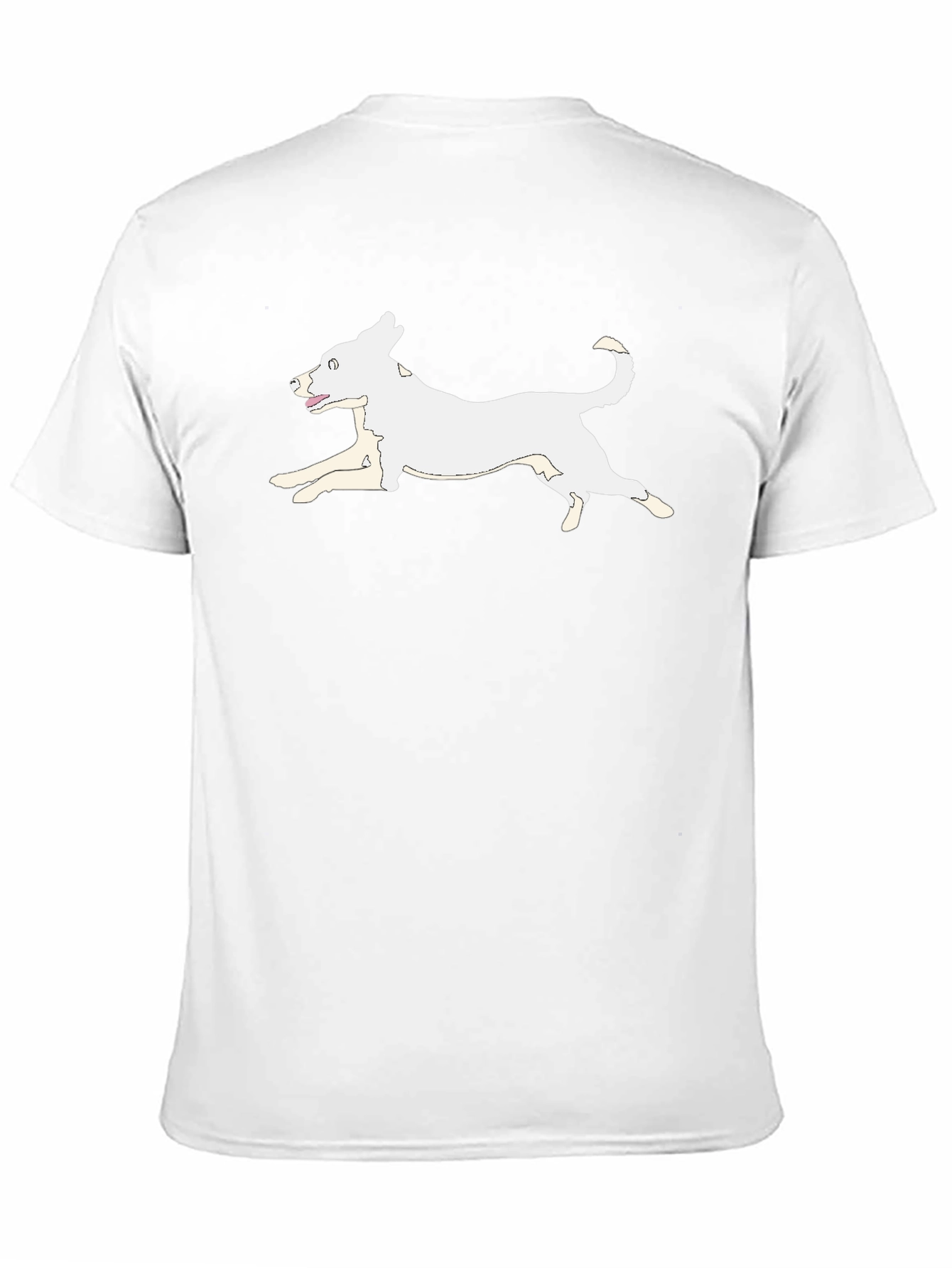 Dog Graphic Tee - Black Cotton T-Shirt
