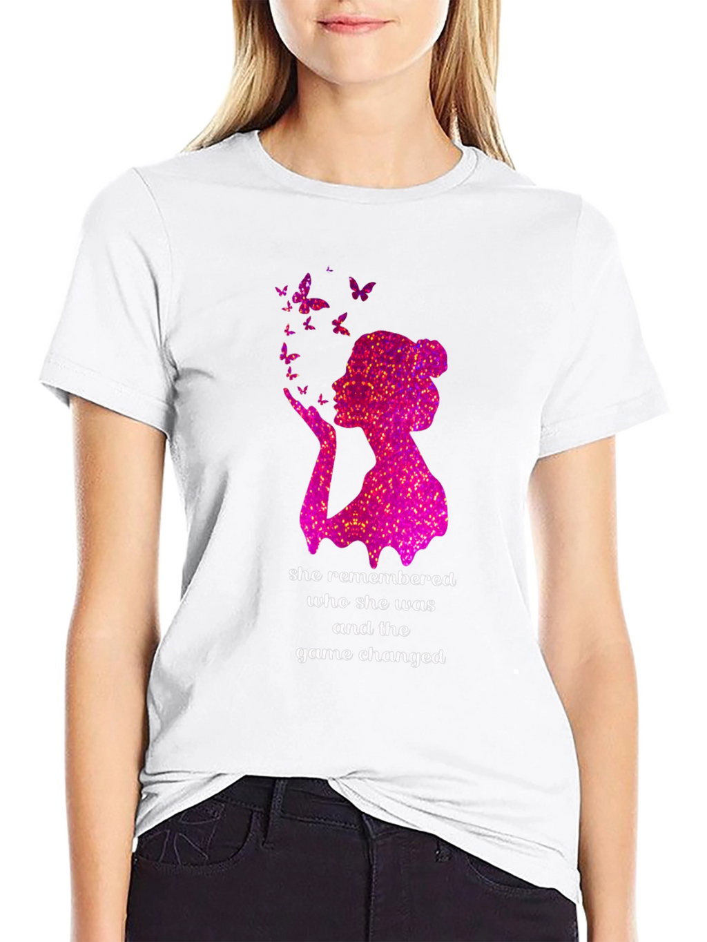 Empowered Woman Butterfly Graphic Tee