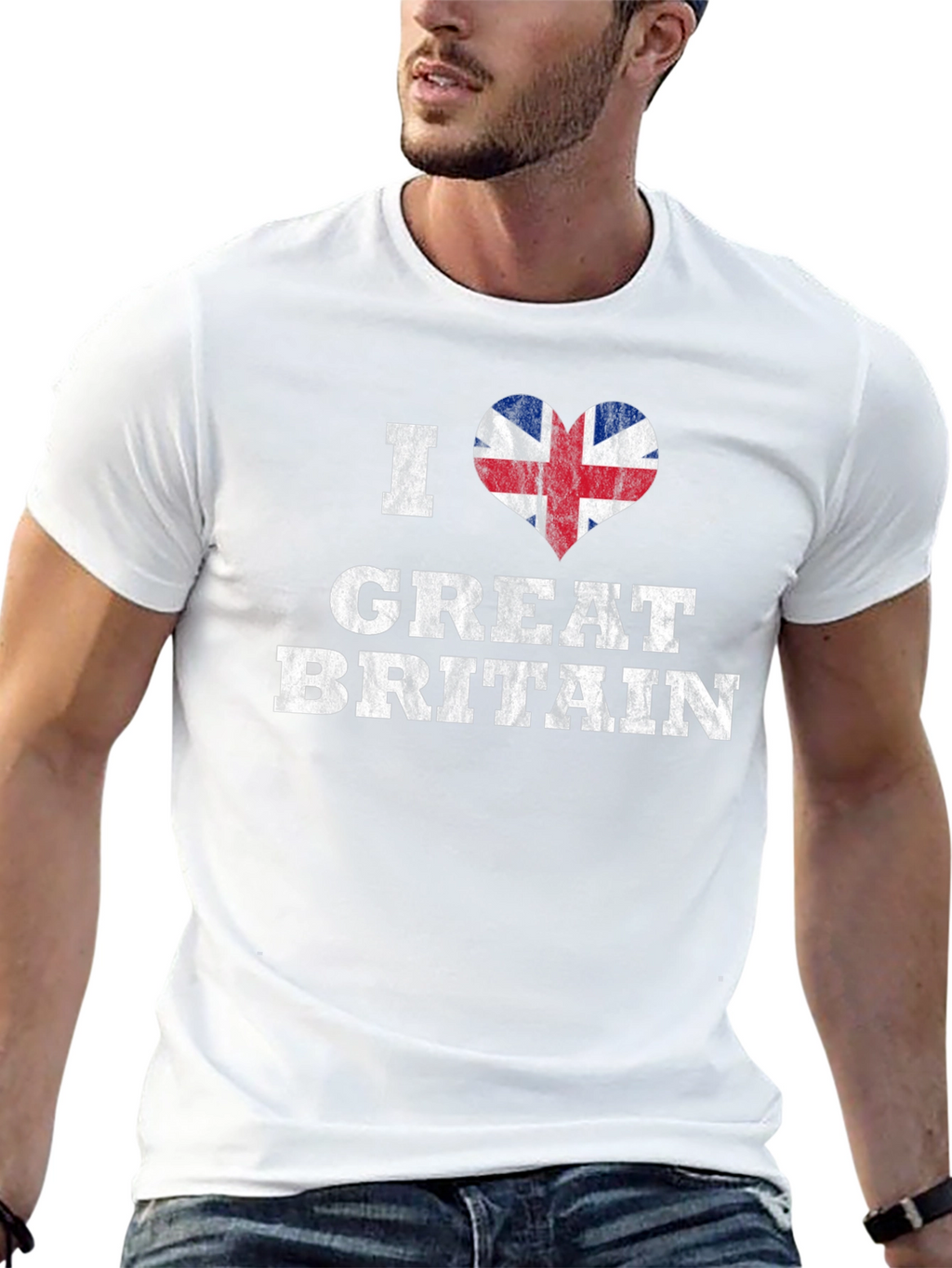 I Heart Great Britain Black T-Shirt
