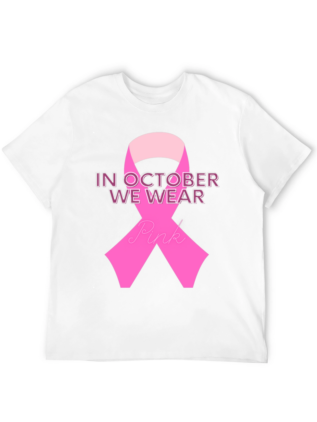October Breast Cancer Awareness Ribbon T-Shirt