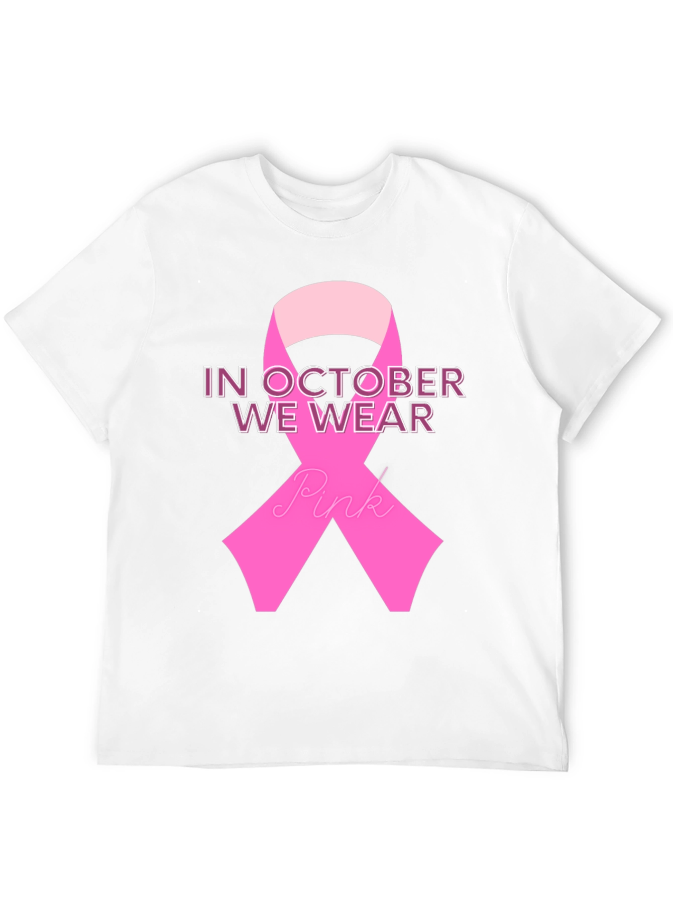 October Breast Cancer Awareness Ribbon T-Shirt
