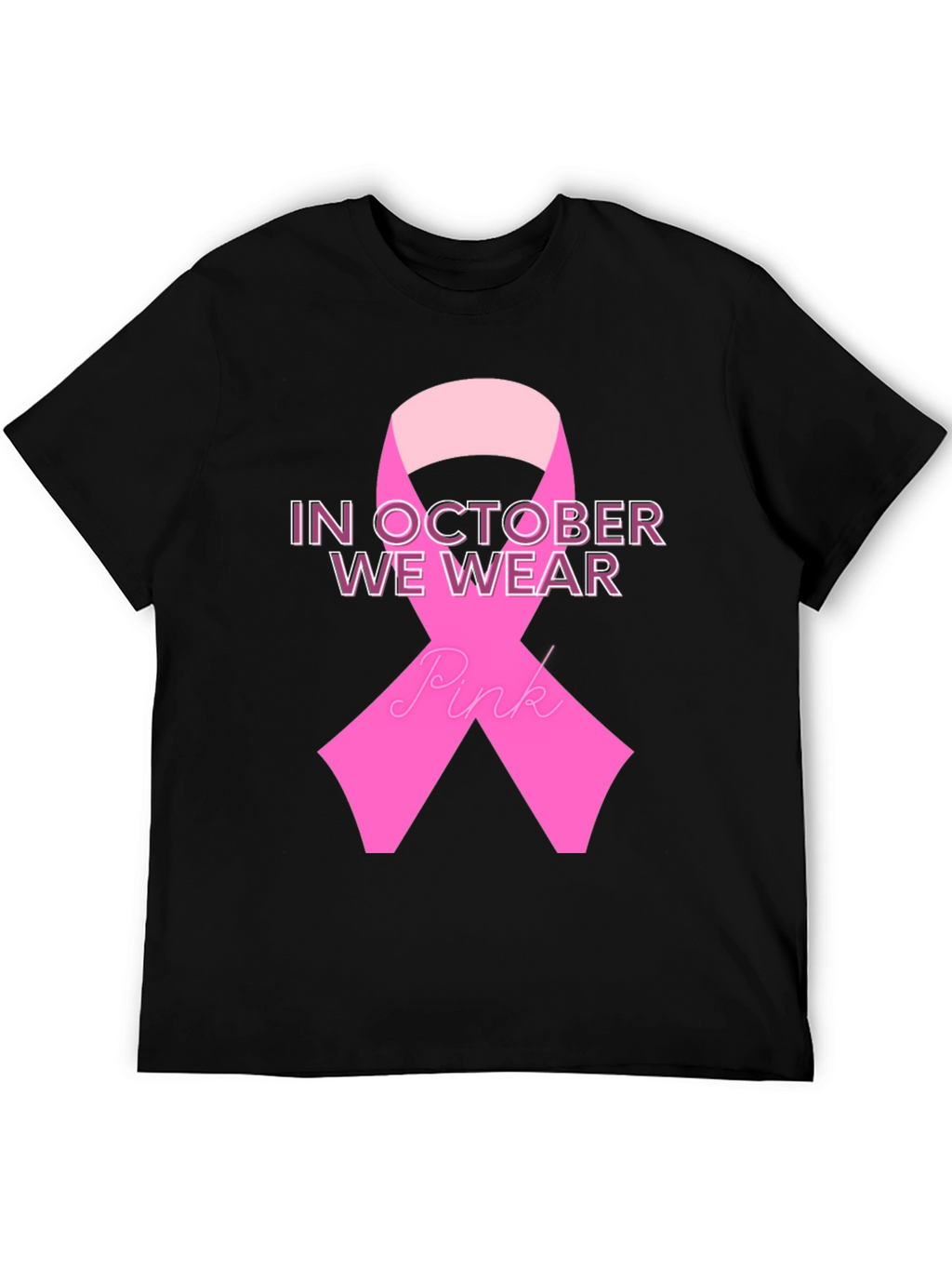 October Breast Cancer Awareness Ribbon T-Shirt