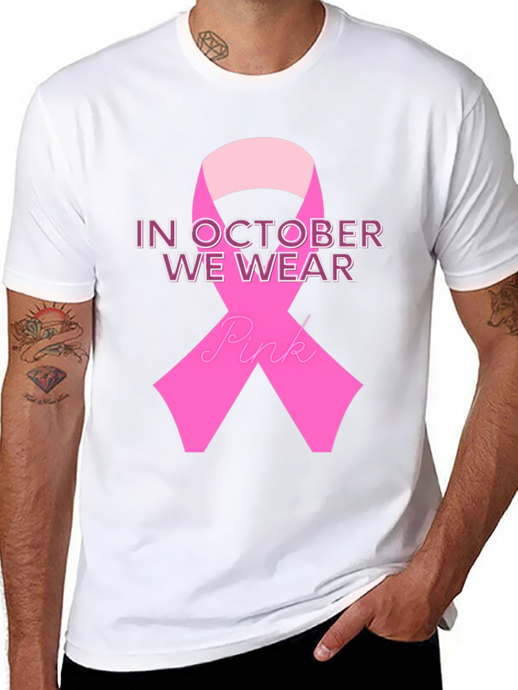 October Breast Cancer Awareness Ribbon T-Shirt