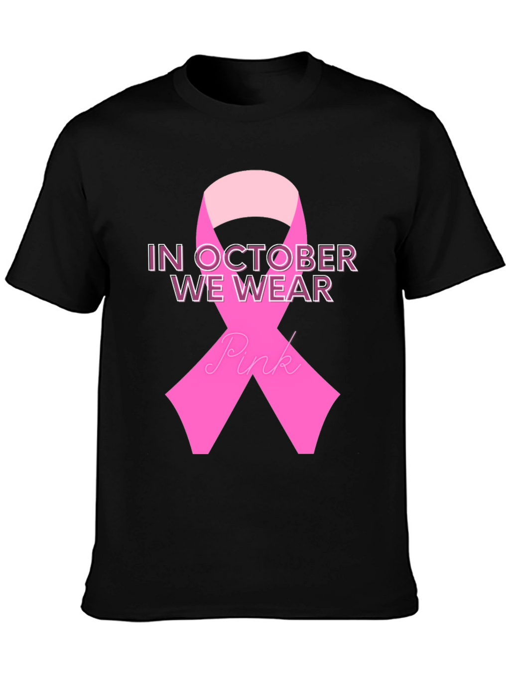 October Breast Cancer Awareness Ribbon T-Shirt