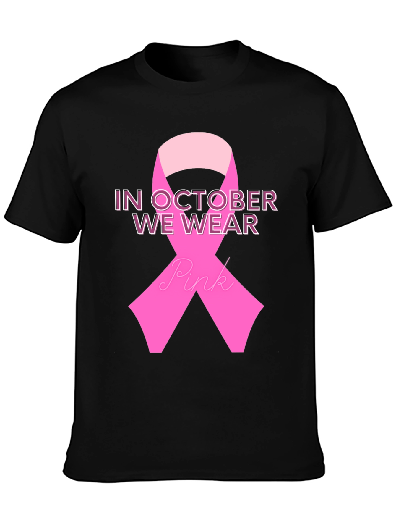 October Breast Cancer Awareness Ribbon T-Shirt