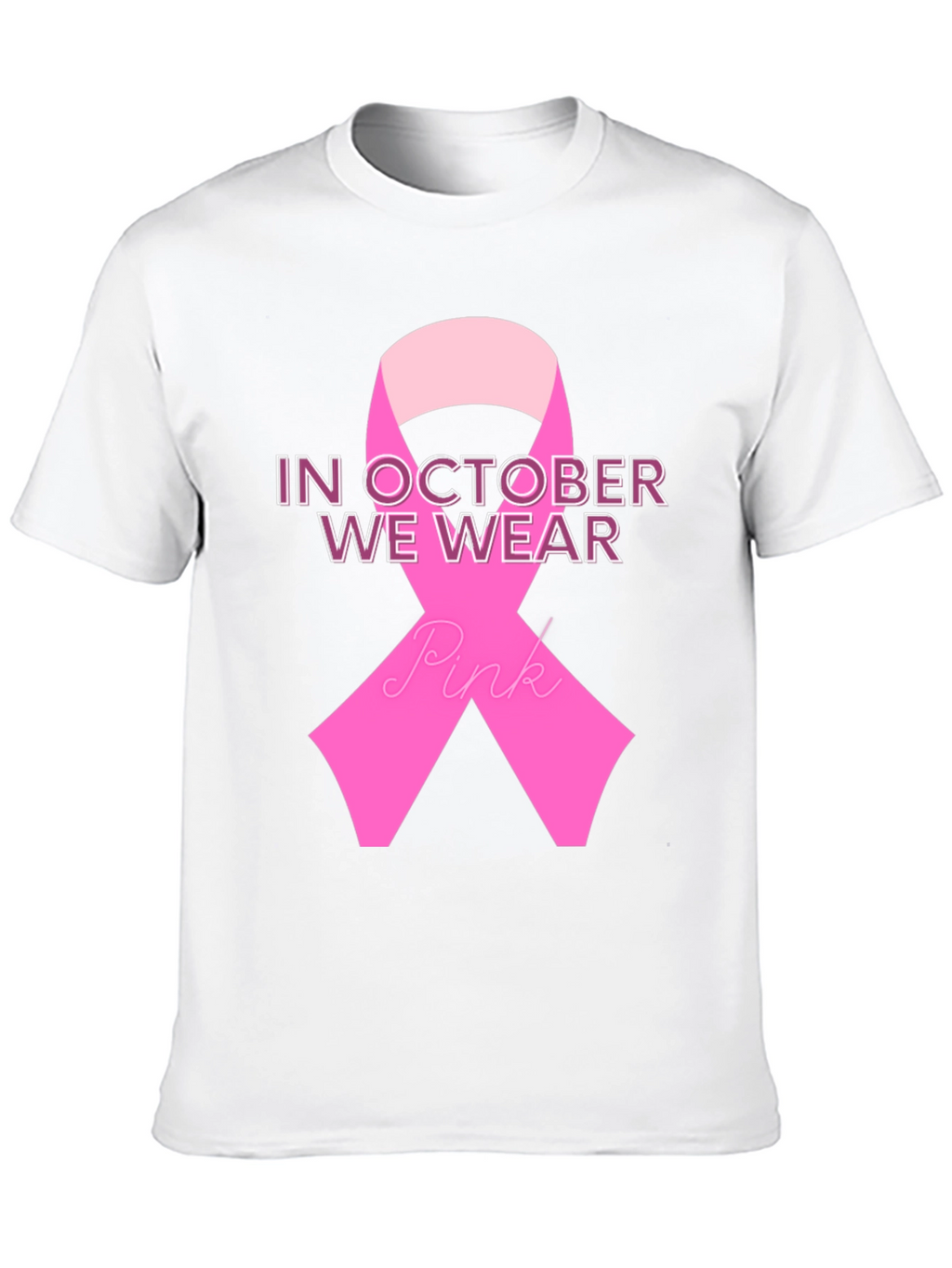 October Breast Cancer Awareness Ribbon T-Shirt