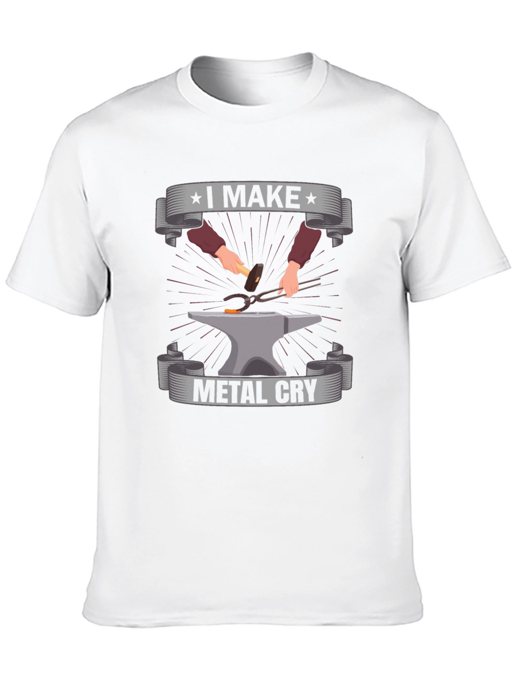 I Make Metal Cry Black T-Shirt