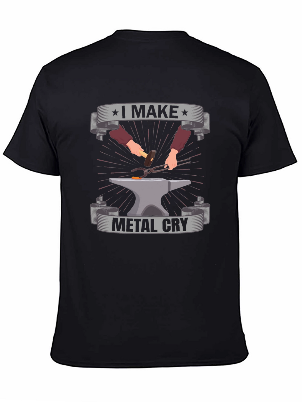 I Make Metal Cry Black T-Shirt