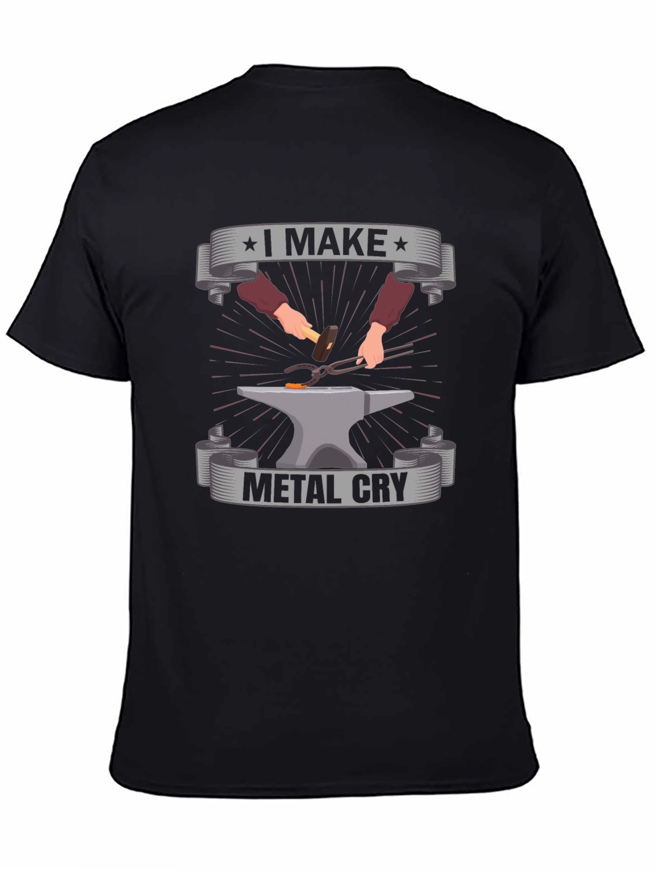 I Make Metal Cry Black T-Shirt