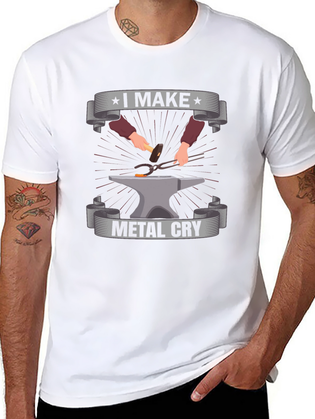 I Make Metal Cry Black T-Shirt