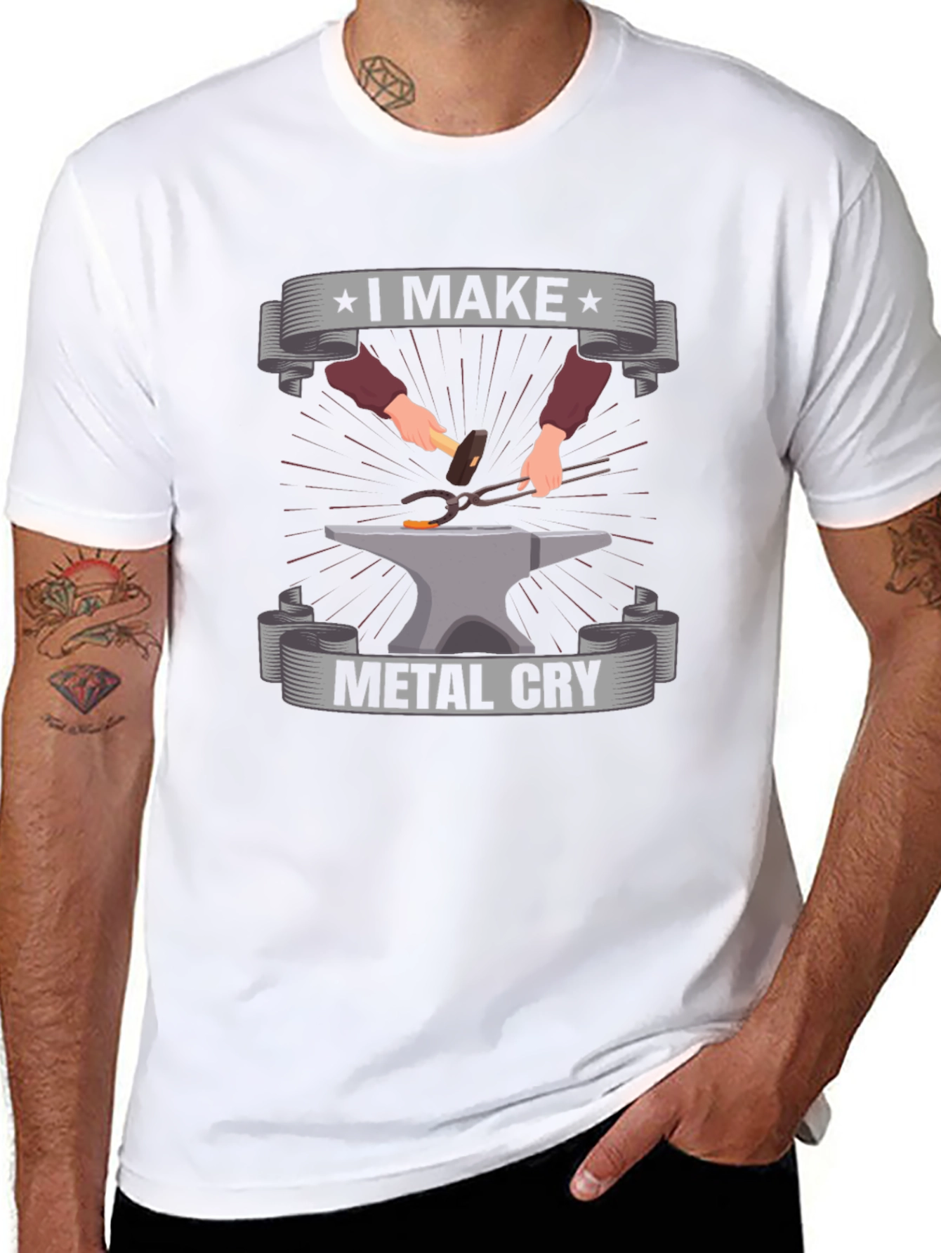 I Make Metal Cry Black T-Shirt