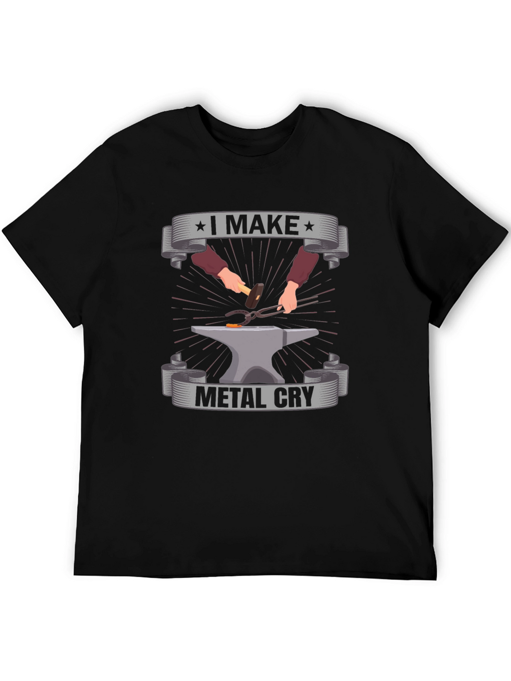 I Make Metal Cry Black T-Shirt