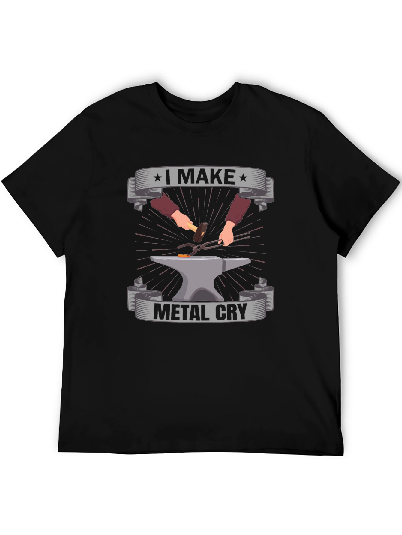 I Make Metal Cry Black T-Shirt