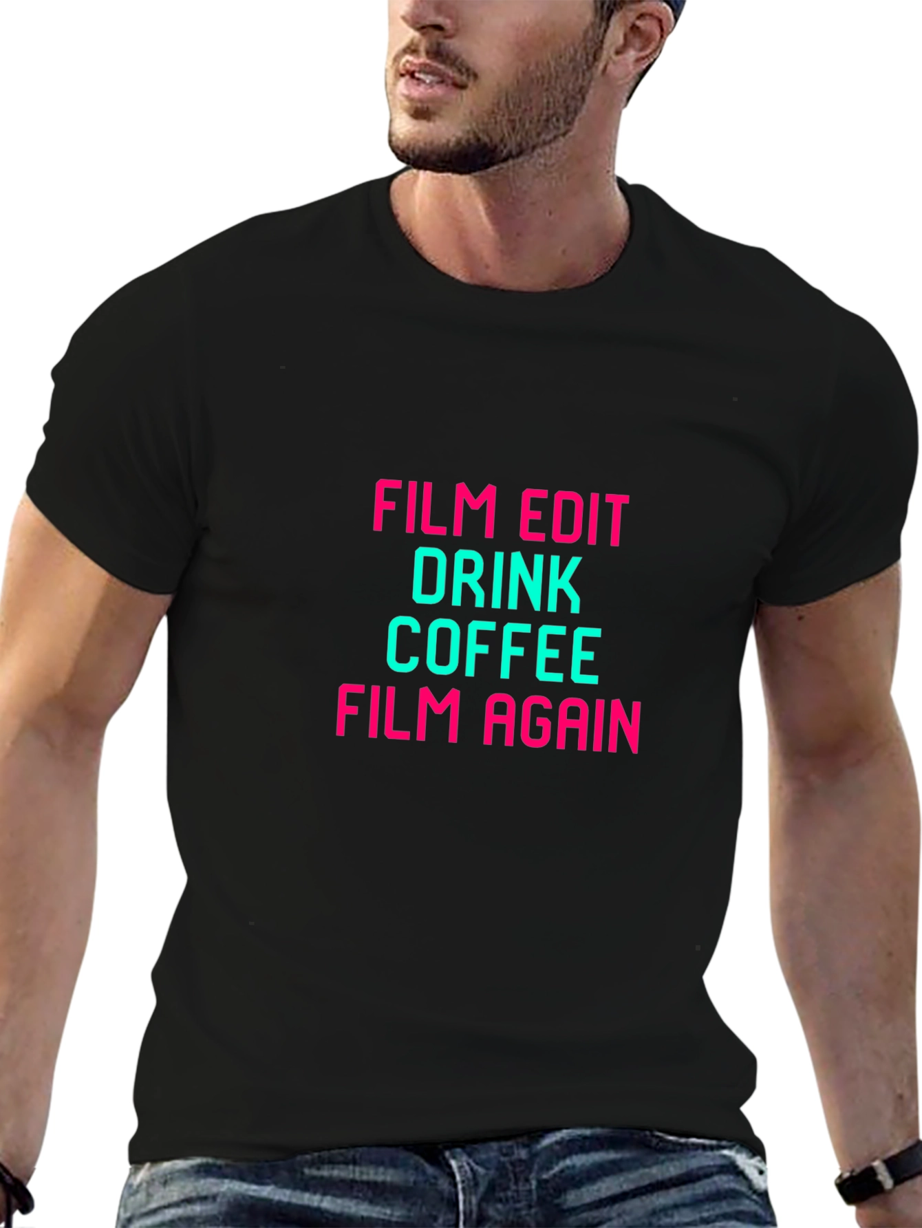 Film Edit Drink Coffee Graphic Tee