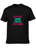 Film Edit Drink Coffee Graphic Tee